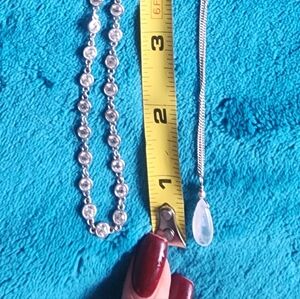 Elegant Sterling Silver Necklace Set